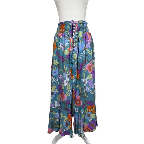 Rachel Zoe Dresses & Skirts - Rachel Zoe Blue Floral Maxi Skirt - Size XS